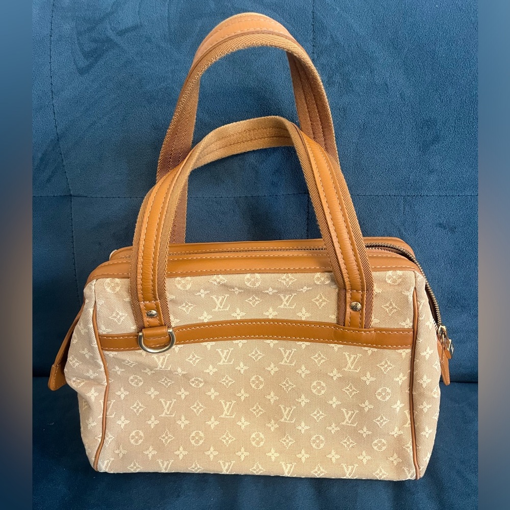 Louis Vuitton Josephine PM Canvas Leather Handbag